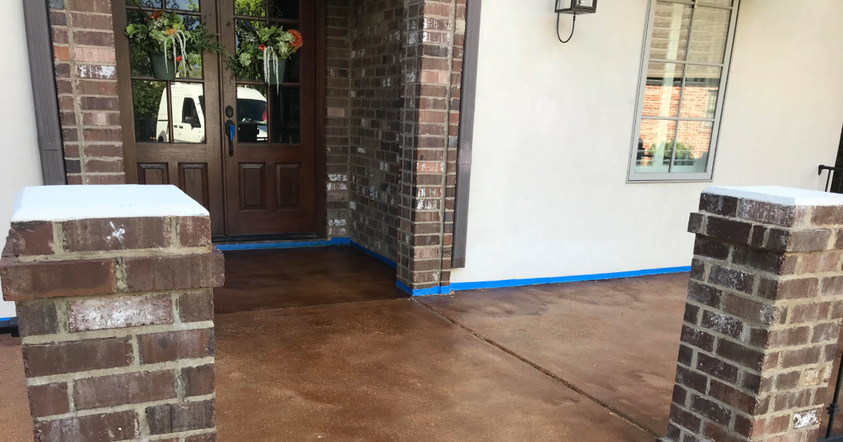 Stained Concrete for a beautiful entryway